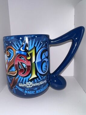 Disney Parks Blue 2016 Music Magic Memories Mug